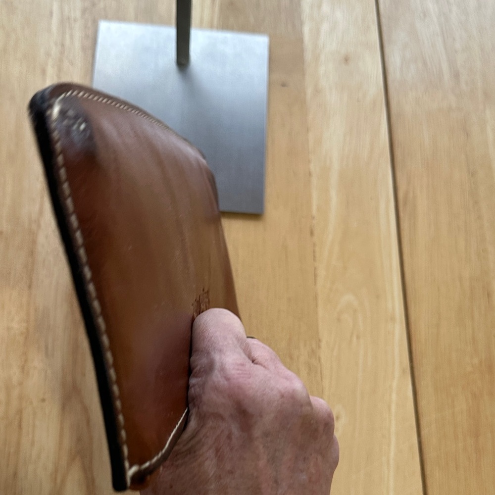 Patricia Nash Brown Leather Wristlet - Picture 7 of 8